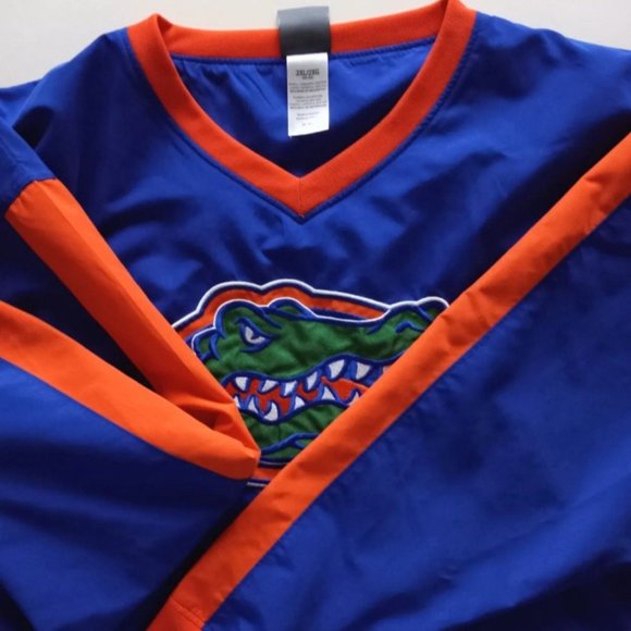 Knights Apparel Other - UF Florida Gators 2XL V Neck Windbreaker Pullover GUC